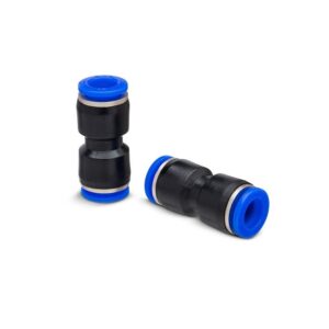 Plastic Push to Connect Tube Fitting, 12mm Tube OD x 10mm Tube OD