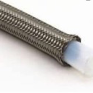 Teflon Hose with SS braided cover - 10ft.