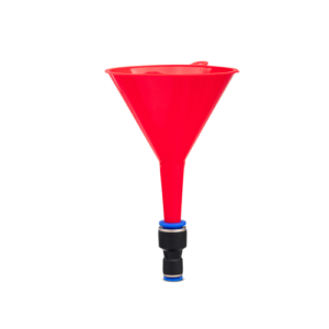 Red Plastic Funnel