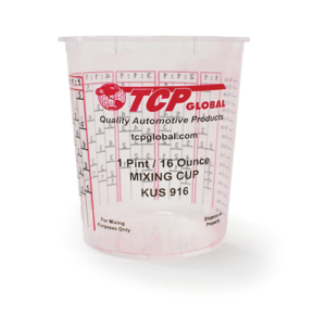 (Full Case of 100 each - Pint (16oz) PAINT MIXING CUPS) by Custom Shop
