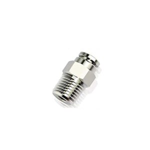 Thread Push to Connect Fittings, Pneumatic Stainless Steel Male Straight 5/16
